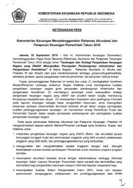 Page 1 KEMENTERIAN KEUANGAN REPUBLIK INDONESIA