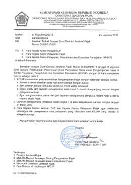 Page 1 KEMENTERIAN KEUANGAN REPUBLIK INDONESIA