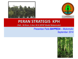 Peran strategis KPH 2015