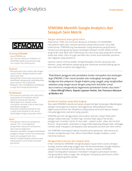 SFMOMA Memilih Google Analytics dan Sesepuh Seni Metrik