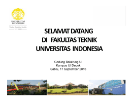 psaf 2016 pendidikan - Fakultas Teknik Universitas Indonesia
