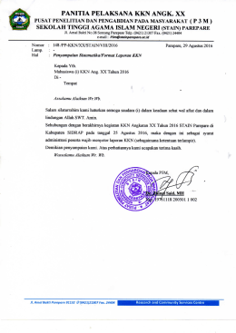 format laporan KKN disini