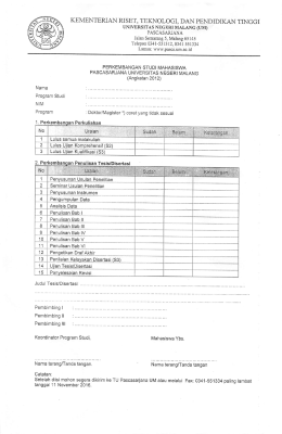 - Pascasarjana Universitas Negeri Malang