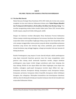 bab IV - Dinas Kesehatan Pemerintah Provinsi Kalimantan Selatan