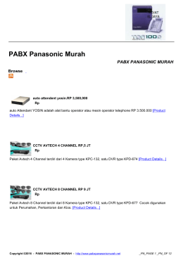 PABX Panasonic Murah