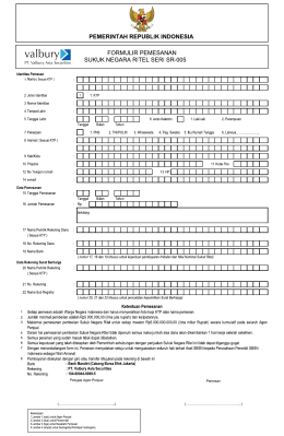 Form Sukuk VAS - Valbury Asia Securities