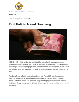 Baca selengkapnya.. - BPK RI Perwakilan Provinsi Maluku