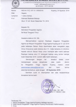 kupang. ntt 85228 - Pengadilan Tinggi Agama Kupang
