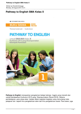 Pathway to English SMA Kelas X