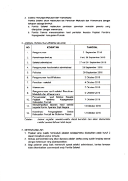 pengumuman sekda 3