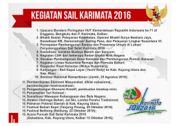 sail karimata - Pemerintah Kabupaten Garut