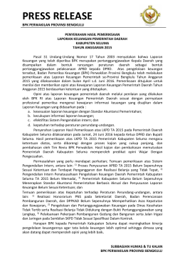 PDF Press Release LKPD Kab. Seluma