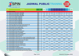 jadwal publictraining - Informasi Training | Jadwal Training | Info