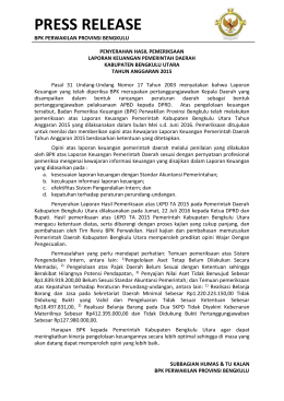 PDF Press Release LKPD Kab. Bengkulu Utara