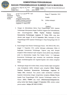 disini - Pusat Pengembangan SDM Aparatur Perhubungan