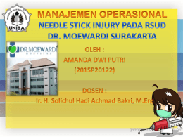 Needle Stick Injury Pada RSUD Dr. Moewardi Surakarta – Amanda
