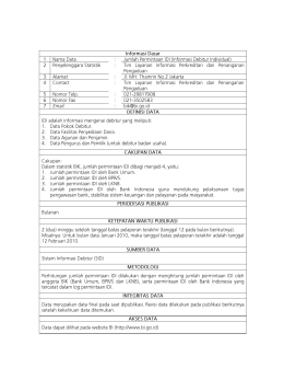 Jumlah Permintaan IDI (Informasi Debitur Individual)