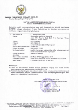 1036/PI 05/DKKN/VIII/2016 tanggal 23 Agustus