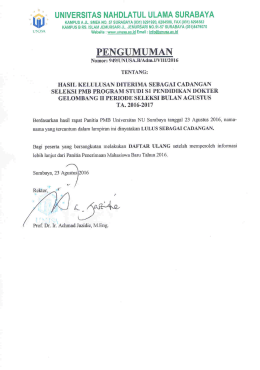 disini - Universitas NU Surabaya