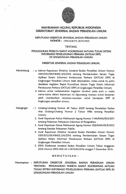 Page 1 MAHKAMAH AGUNG REPUBLIK INDONESIA DIREKTORAT