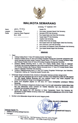 Surat - BKD Kota Semarang