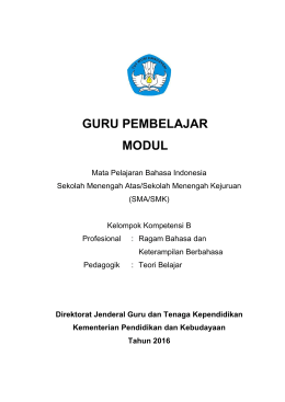 MODUL Bahasa Indonesia KK-B.1. Profesional [Amin Yusuf]