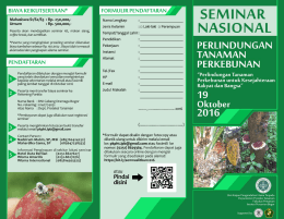 leaflet Semnas Litbun 2016 - Perhimpunan Entomologi Indonesia