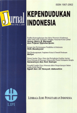 Jurnal Kependudukan Indonesia