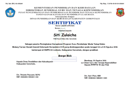 SERTIFIKAT Siti Zulaicha