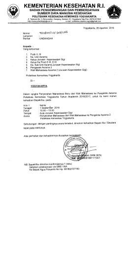 - POLITEKNIK KESEHATAN YOGYAKARTA