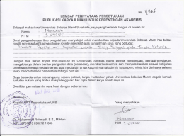 Page 1 No. u4 8% LEMBAR PERNYATAAN PERSETUJUAN