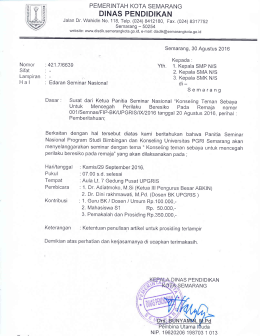 - Dinas Pendidikan Kota Semarang