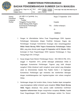 disini - Pusat Pengembangan SDM Aparatur Perhubungan