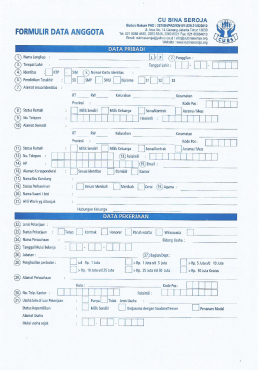 Formulir Anggota Baru