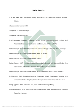 Daftar Pustaka - Digilib UIN Sunan Ampel Surabaya