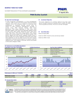 Fund Fact Sheet PNM Ekuitas Syariah