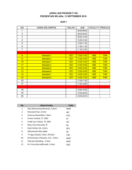 Unduh Jadwal Presentasi