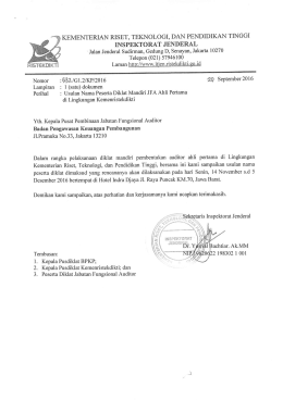 - Inspektorat Jenderal