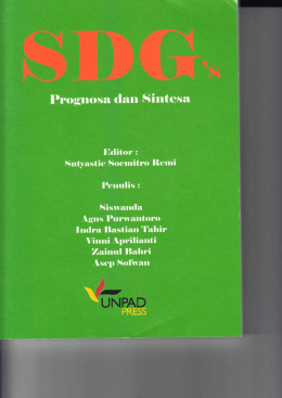 Sutyastie Soemitro-Penelitian-Prognosa dan Sintesa-2016