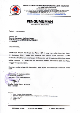 Page 1 s”: “o. SEKOLAH TINGGI MANAJEMEN INFORMATIKA DAN