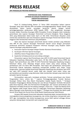 PDF Press Release LKPD Kab. Kepahiang