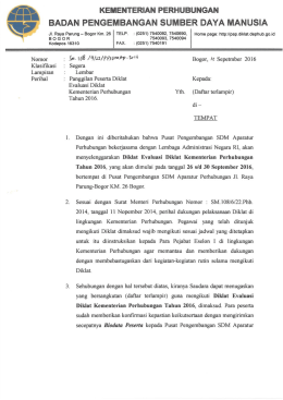 Page 1 A KEMENTERAN PERHUBUNGAN G: BADAN