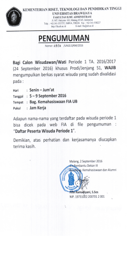 disini - Fakultas Ilmu Administrasi