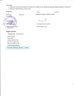 Page 1 Keterangan : • Pelaporan dari klinik perusahaan di rekap