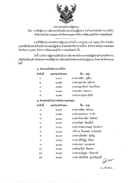 ประกาศกรมกิจการผู้สูงอายุ เรื่อง ในตำแหน่งนักจัดการงาน