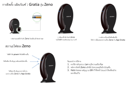 สถานะไฟของ Zeno การติดตั้ง ผลิตภัณฑ์ : Gratia รุ่น Zeno
