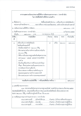 ตารางแสดงวงเงินงบประมาณ