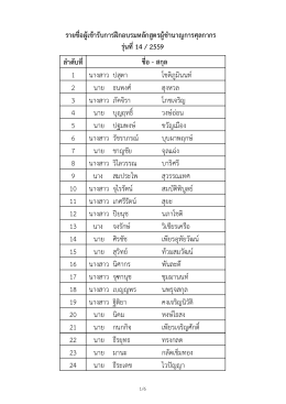 ลำดับที่ 1 นางสาว ปสุตา โชติภูมินนท์ 2 นาย ธนพงศ