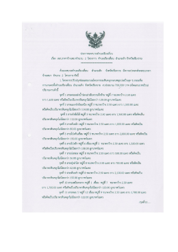 ประกาศสอบราคาจ้างเหมา จำนวน 2 โครงการเทศบาลตำบลเชียงเคี่ยน