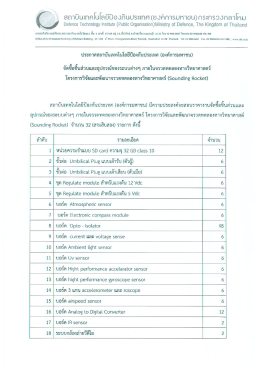 ภายในจรวดทดลองทางวิทยาศาสตร์ - สถาบัน เทคโนโลยี ป้องกัน ประเทศ